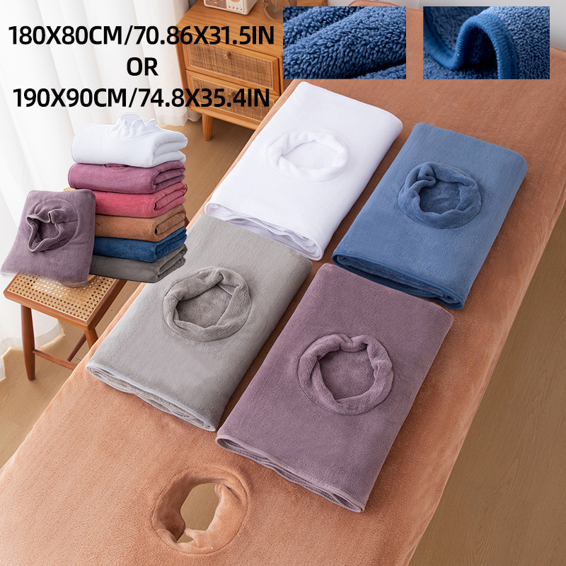 Spa Wellness Center - 1Pc Beauty Bed Sheet with Hole