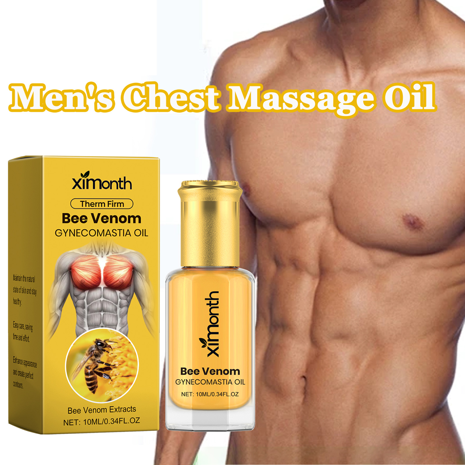 Spa And Wellness - Bee Venom Men's Chest Massage Oil