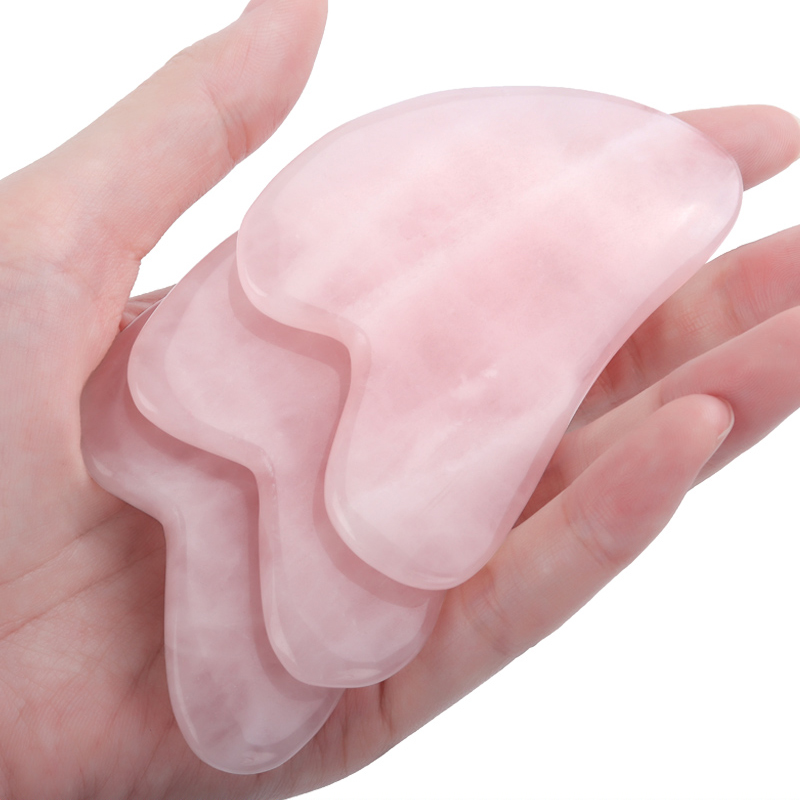 Spa And Wellness - Rose Quartz Jade Guasha Massage Tool