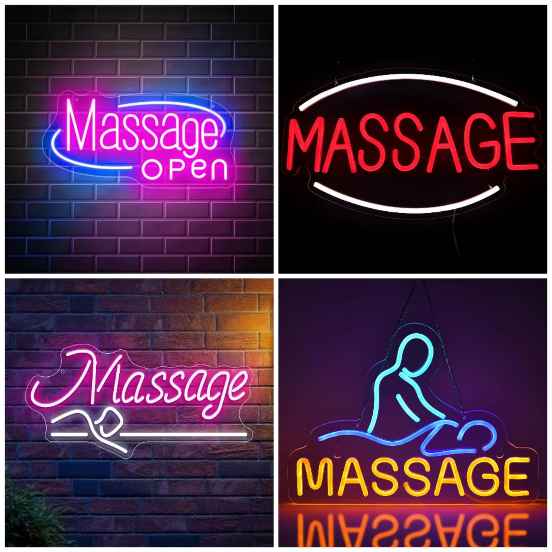 Massage Spa Open LED Neon Sign - Spa Wellness Center reseña y precio