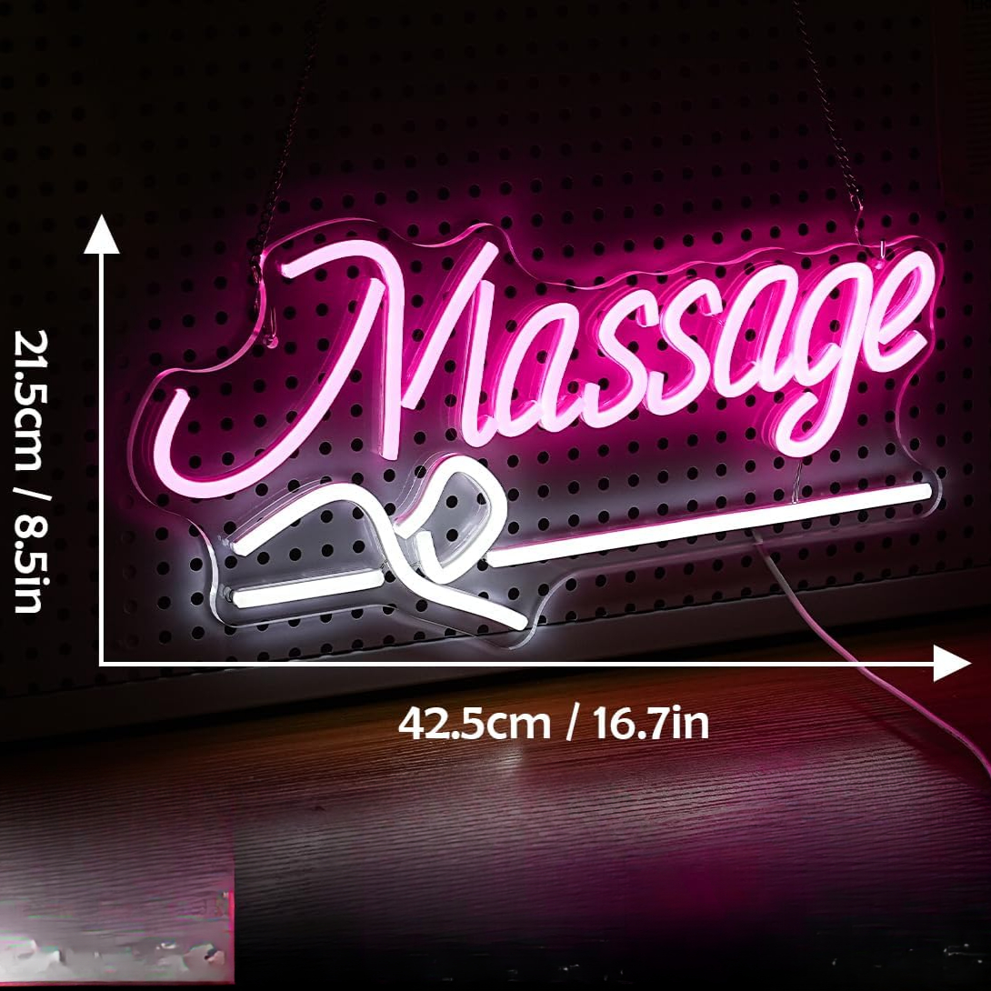 Massage Spa Open LED Neon Sign - Spa Wellness Center reseña y precio