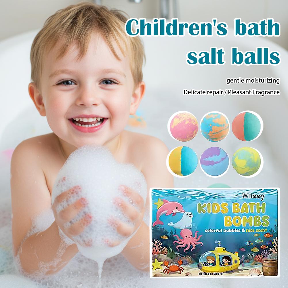 6Pcs Kids Bubble Bath Bombs Se - Spa And Wellness reseña y precio