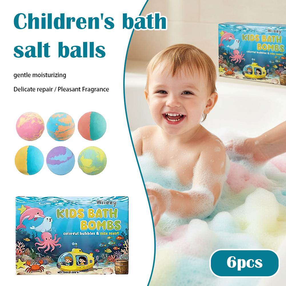 6Pcs Kids Bubble Bath Bombs Se - Spa And Wellness reseña y precio