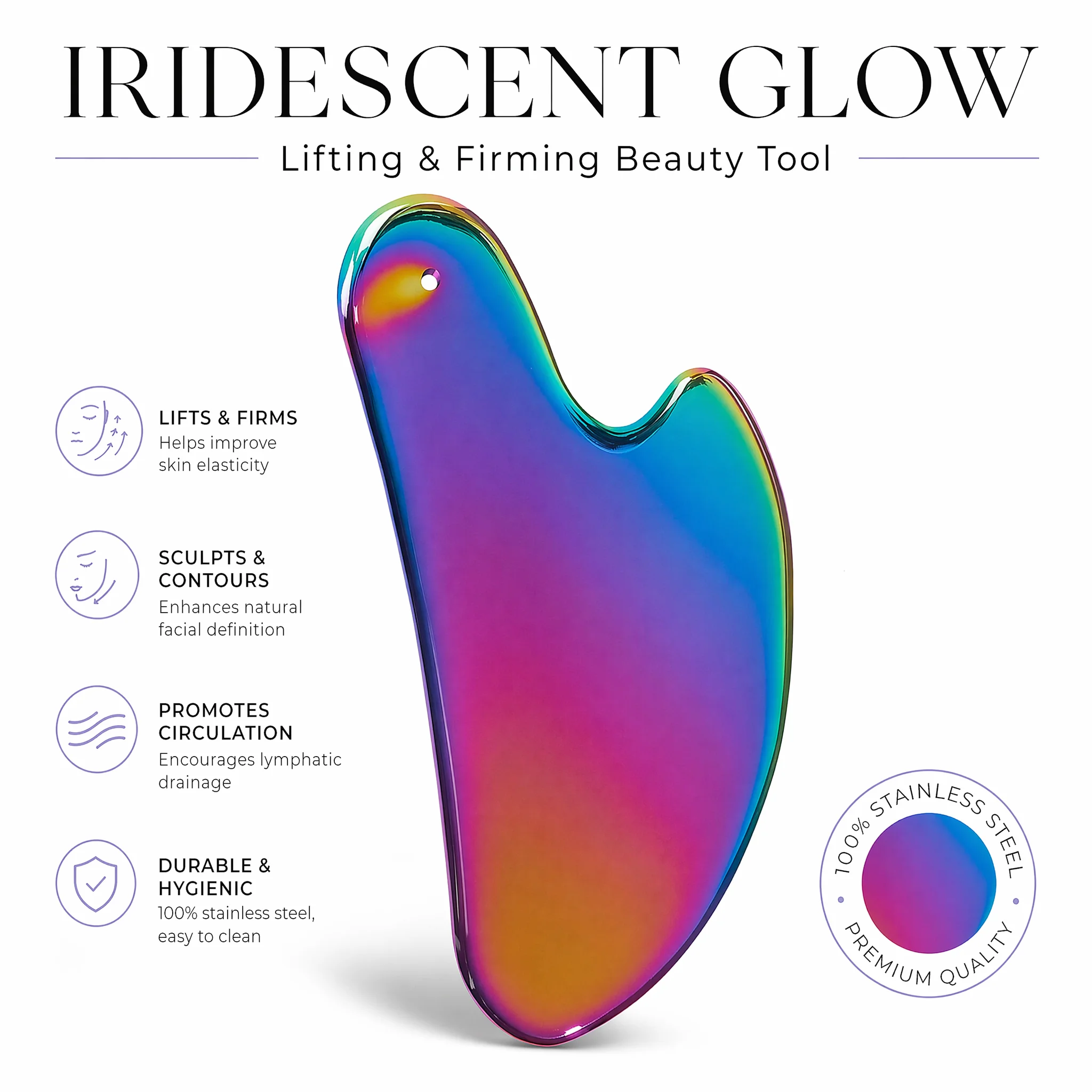 1Pcs Stainless Steel Gua Sha B - Spa And Wellness reseña y precio