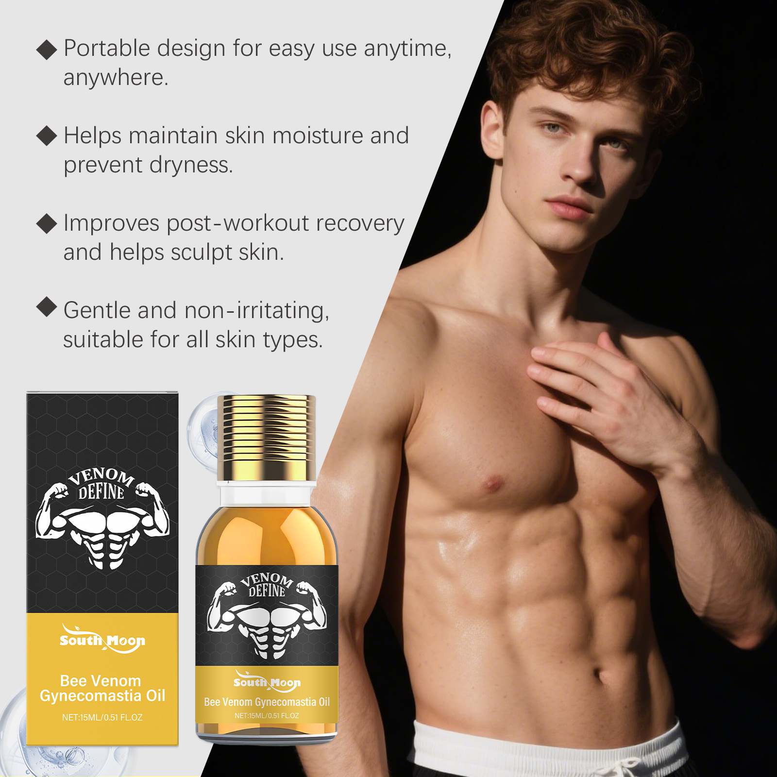 Bee Venom Gynecomastia Oil For - Spa And Wellness reseña y precio
