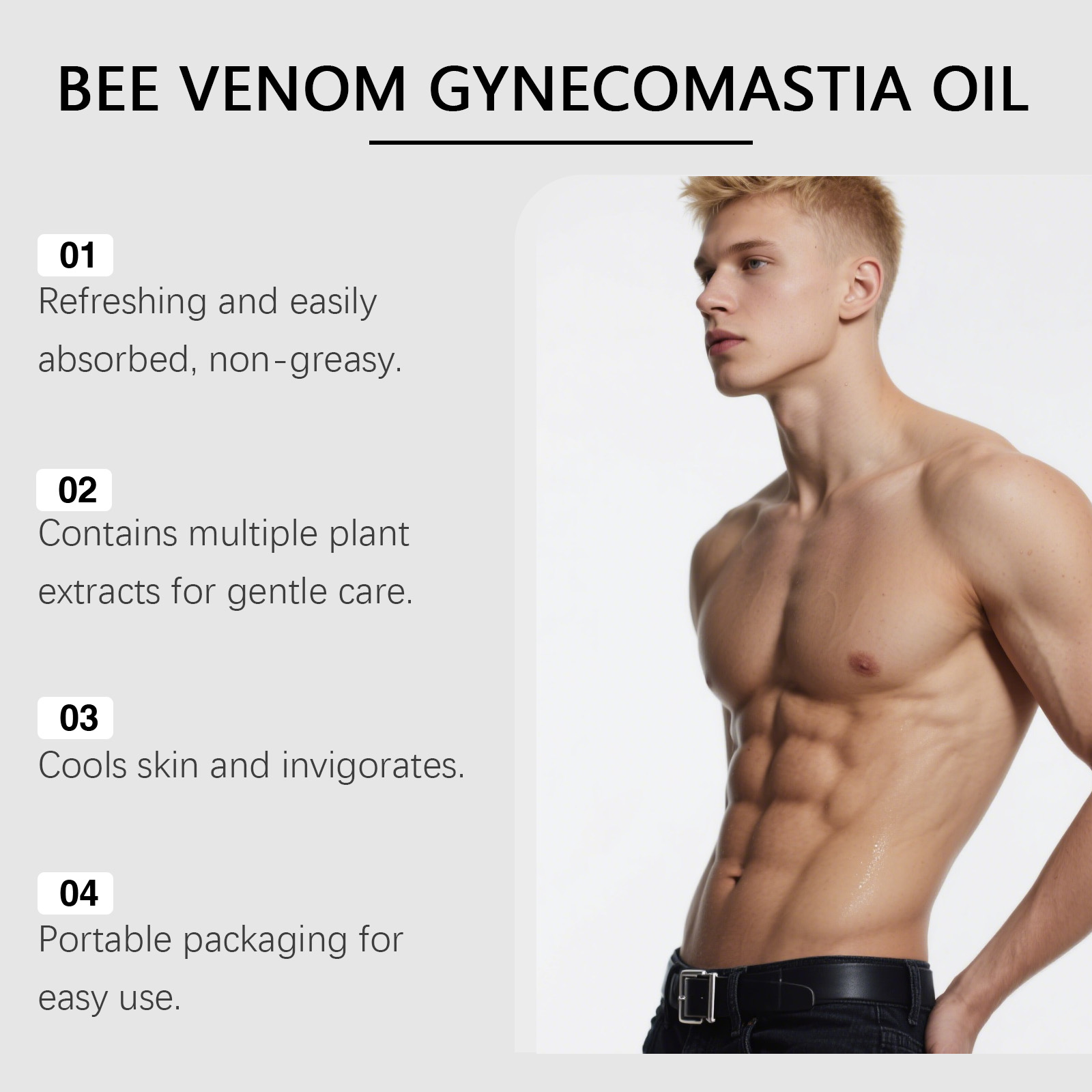 Bee Venom Gynecomastia Oil For - Spa And Wellness reseña y precio
