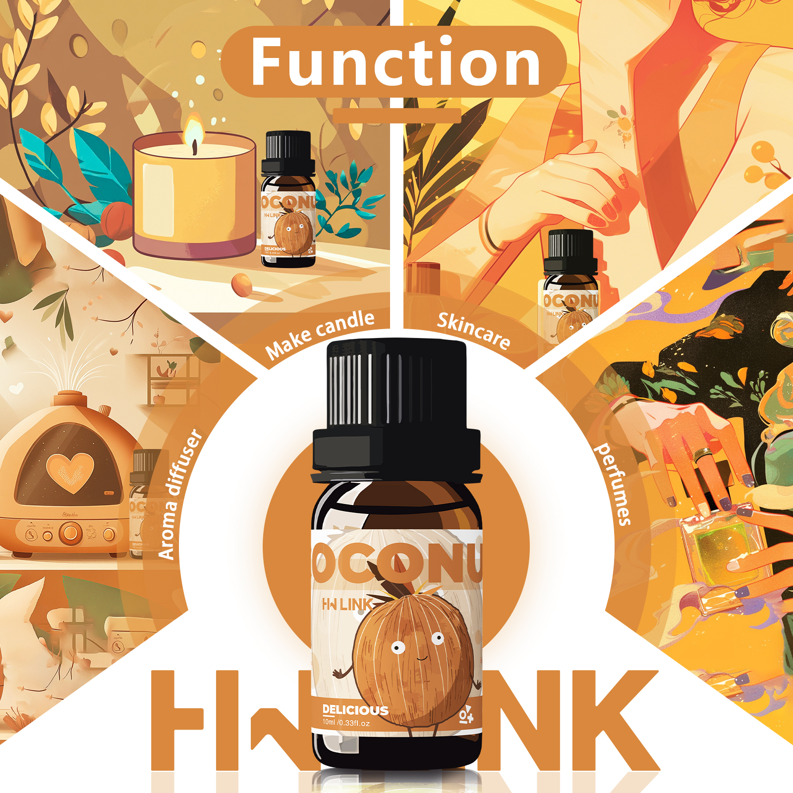 10ml Coconut Essential Oils No - Spa And Wellness reseña y precio