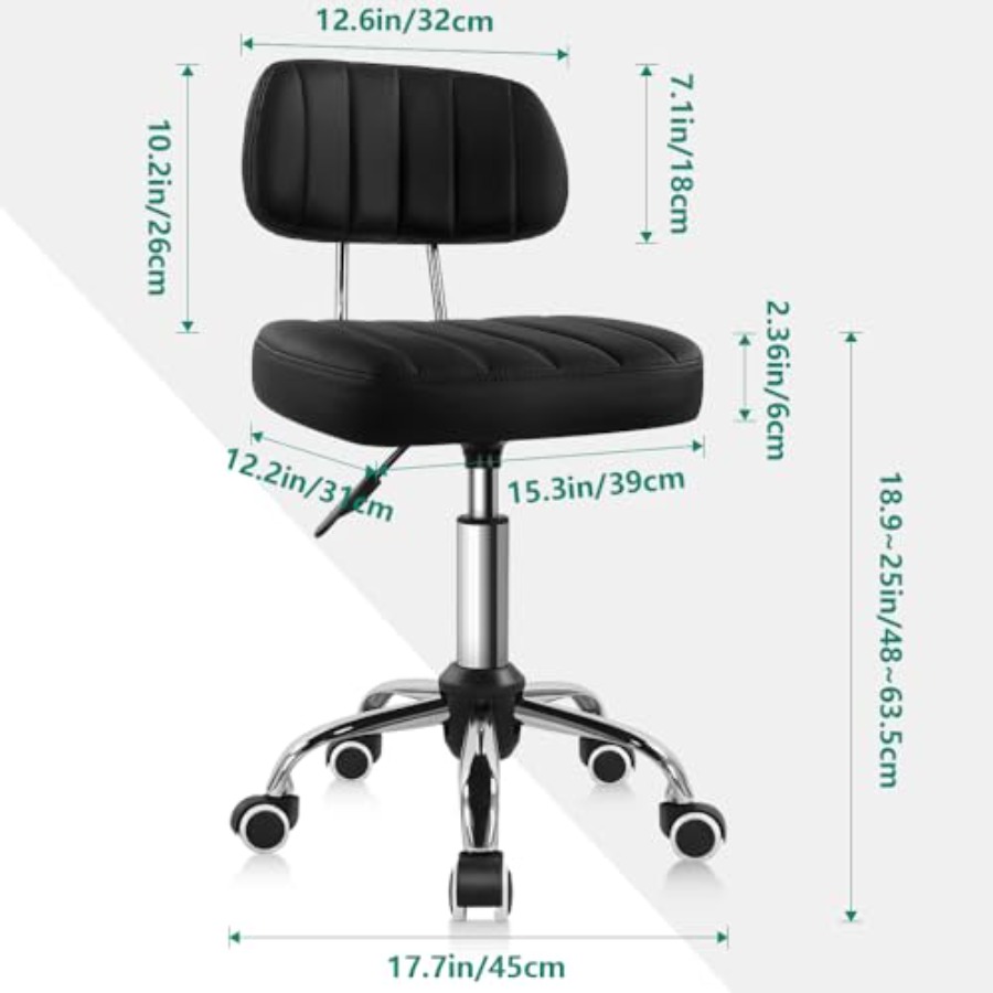 Square Swivel Stool with Wheel - Spa & Wellness Hotel Diamond Ustroń reseña y precio