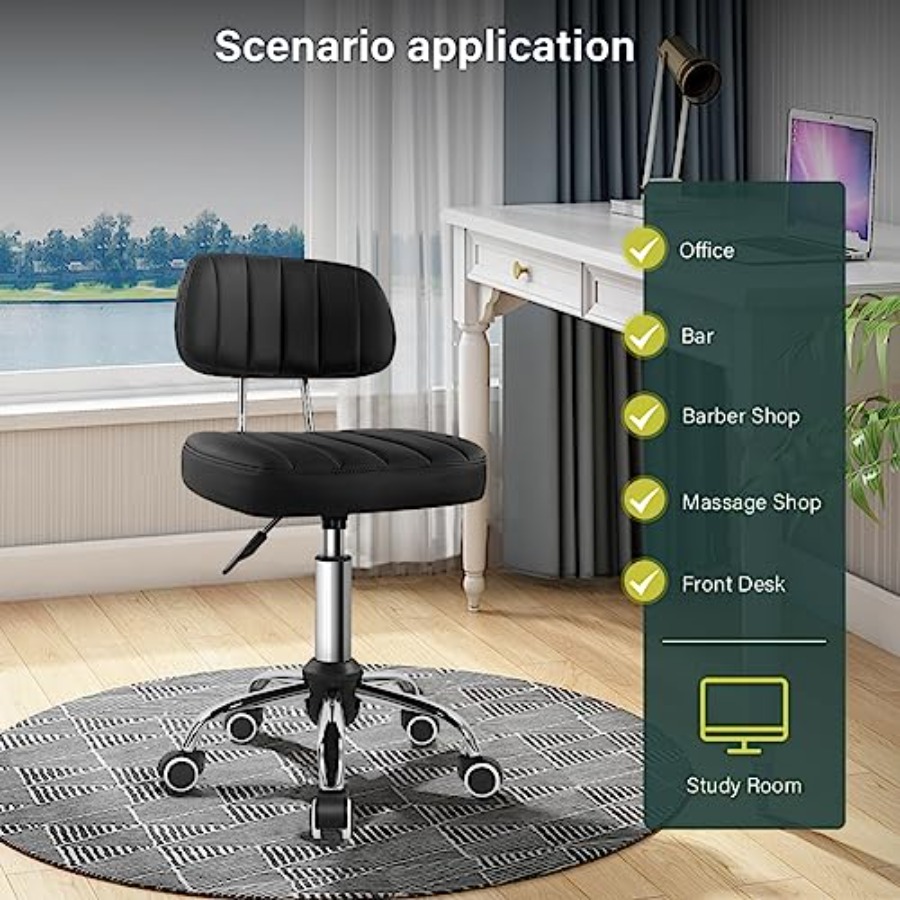 Square Swivel Stool with Wheel - Spa & Wellness Hotel Diamond Ustroń reseña y precio