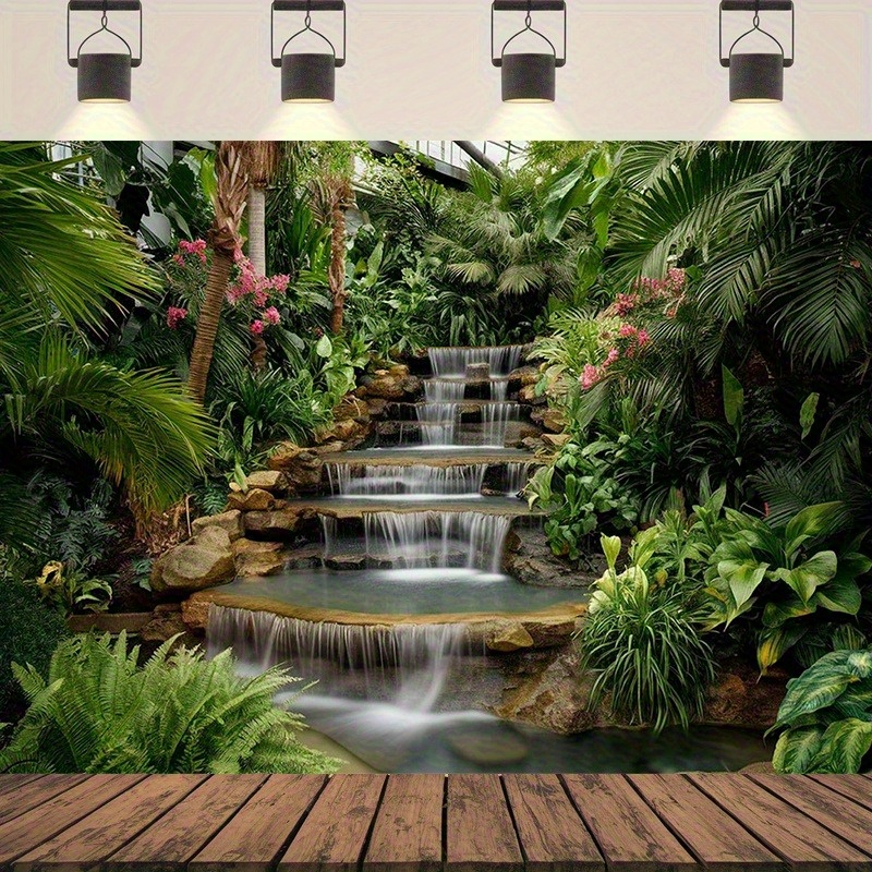 Waterfall Garden Tapestry Lush - Spa Wellness Center reseña y precio
