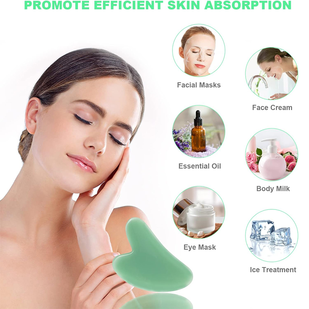 1PCS Natural Glass Jade Scrapi - Spa And Wellness reseña y precio