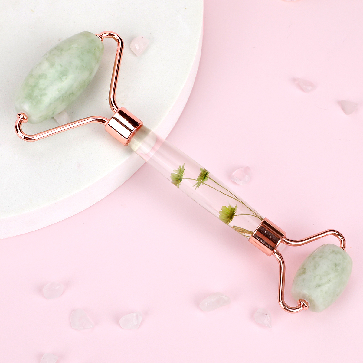 Natural Jade Roller Massager f - Spa And Wellness reseña y precio
