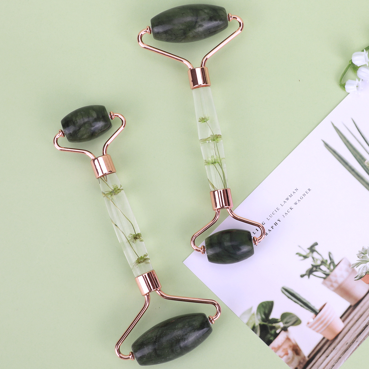 Natural Jade Roller Massager f - Spa And Wellness reseña y precio